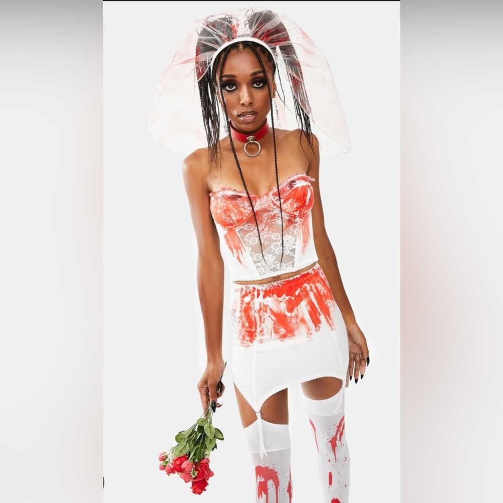 Dolls Kill bloody bride Halloween costume